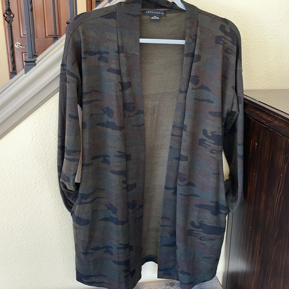 Sanctuary Camo Print Duster Size Extra Small - Picture 10 of 10